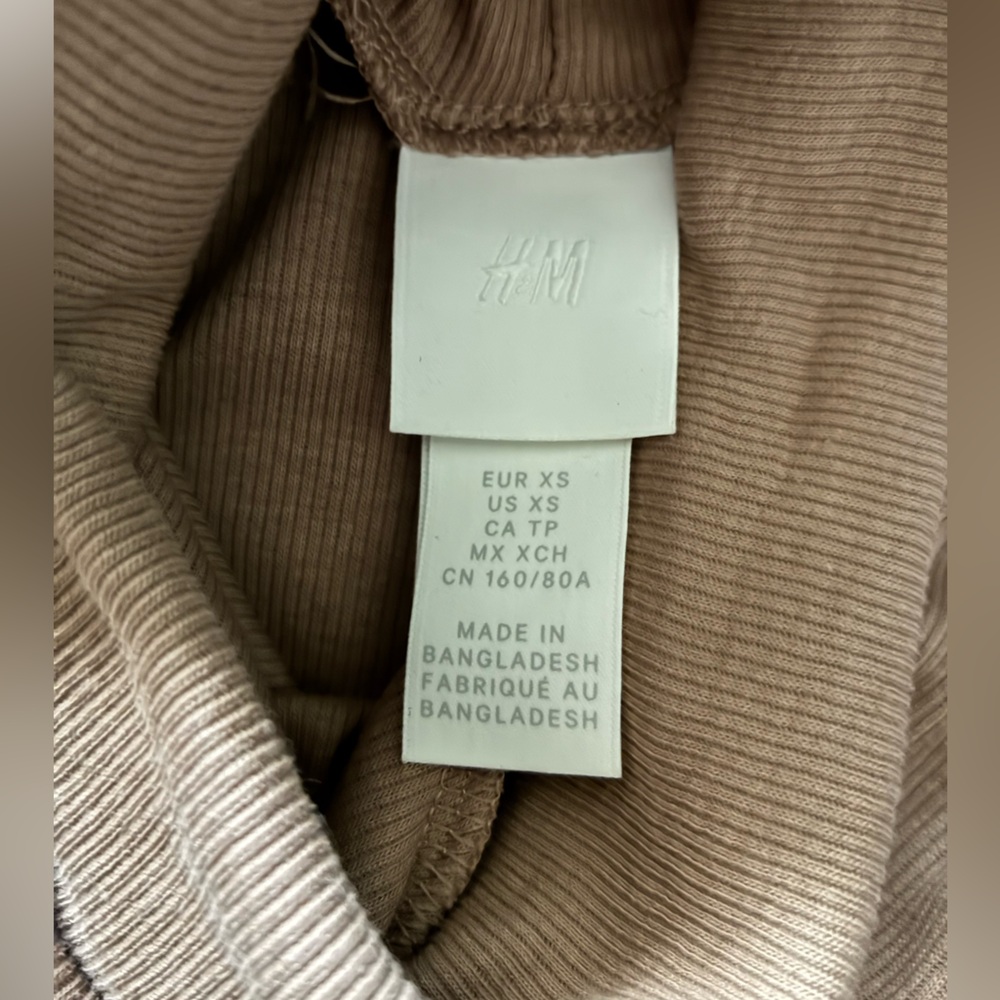 H&M Taupe Ribbed Bodysuit - Picture 3 of 3